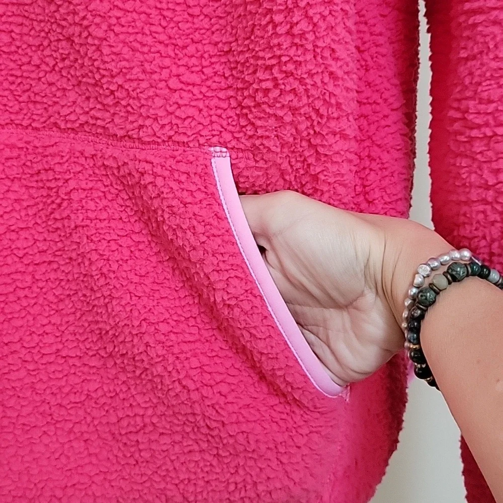 3/$12 CUTEST EVER LANDS END SHERPA HOODIE - Picture 5 of 9